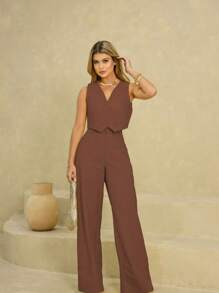 Conjunto Feminino de Pantalona Pernas Largas e Colete Moderno e estiloso