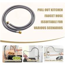 60-Inch Replacement Pull-Out Hose For GROHE Kitchen Faucets Models 48293000, 46174000, 46092000, Under-Sink Retractable Faucet Hose