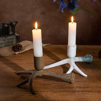 Handcrafted Resin Candle Holder Decor - Elegant Home Accent For Living Room, Entryway, Office & Desk Unique Gift Idea For Housewarming, Wedding, Or Birthday