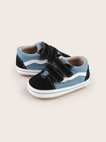 Spring New 1-Year-Old Infant Walking Shoes, Soft Sole Multi-Function Infant Shoes, 6-12 Months Infant Color Matching Training Shoes - Blue - View 6