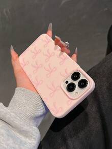 Bow-Knot 1 件粉色蝴蝶结设计柔软硅胶手机壳适用于 16 Pro Max/16/16 Pro/15 Pro Max/15 Pro/15/14 Pro Max/14 Pro/14/13 Pro/13/12 Pro/12/11，防摔，少女保护套防水防震防刮 - 彩色 - 查看 4