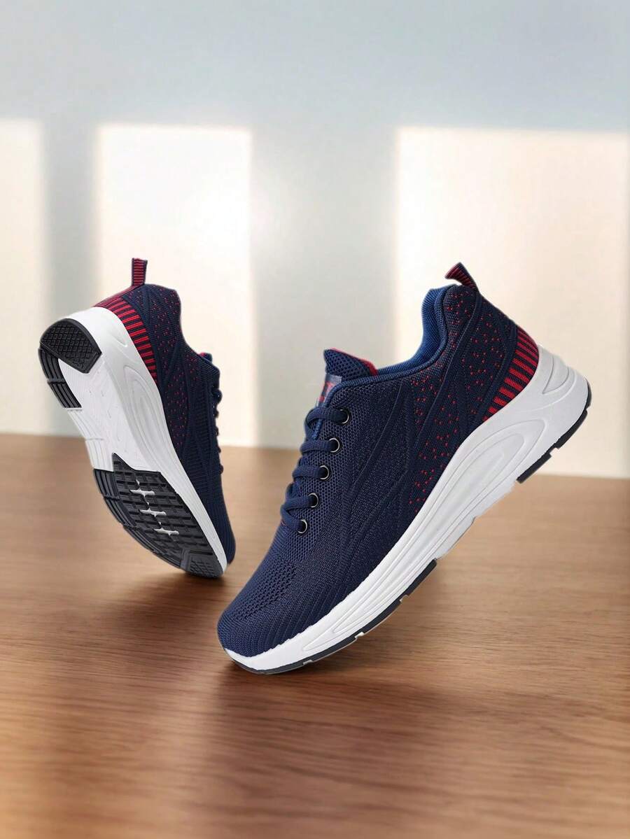 Zapatos para Correr Transpirables de Malla para Mujer, Zapatos de Caminar cómodos a la Moda con Cordones, Zapatos Deportivos Informales para Estudiantes