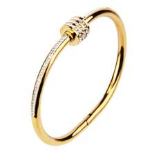 Set de 3 piezas/1 set de Multi-Colgante y Pulsera de Acero Inoxidable, con diseño de tornillo y estilo de flor de ciruelo con circonita cúbica, adecuado para uso diario y como regalo, en todas las estaciones