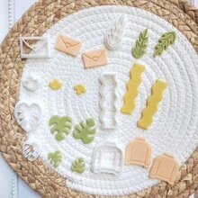 New Soft Clay DIY Jewelry Earring Mold Set With Multiple Shapes - White - View 1