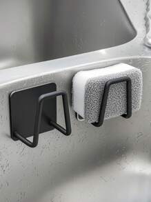 1/2 szt. uchwyt na gąbkę do zlewu kuchennego ze stali nierdzewnej, kratka odpływowa do zlewu bez wiercenia