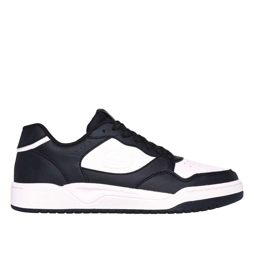 Skechers Koopa-Volley Low Varsity - Black and White - View 1