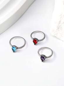 1pc Simple Unique 925 Sterling Silver Love Connects JA Ring Women Fine Jewelry Gift