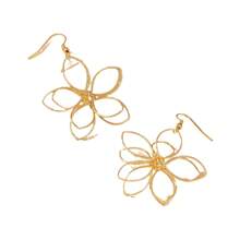 1 Paar modische und elegante Cut Out geometrische Blumen Ohrringe