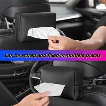 Scatola porta fazzoletti da montare sull'auto, porta-bracciolo, borsa con cordoncino, parasole montato sul sedile posteriore dell'auto, borsa porta fazzoletti per accessori interni dell'auto, organizer per il trasporto