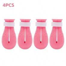 4 protectores de garras de gato de silicona antiarañazos, 3 opciones de color, evitan arañar, morder, bañar, medicar, recortar uñas, herramientas de aseo para mascotas - Multicolor - Ver 9