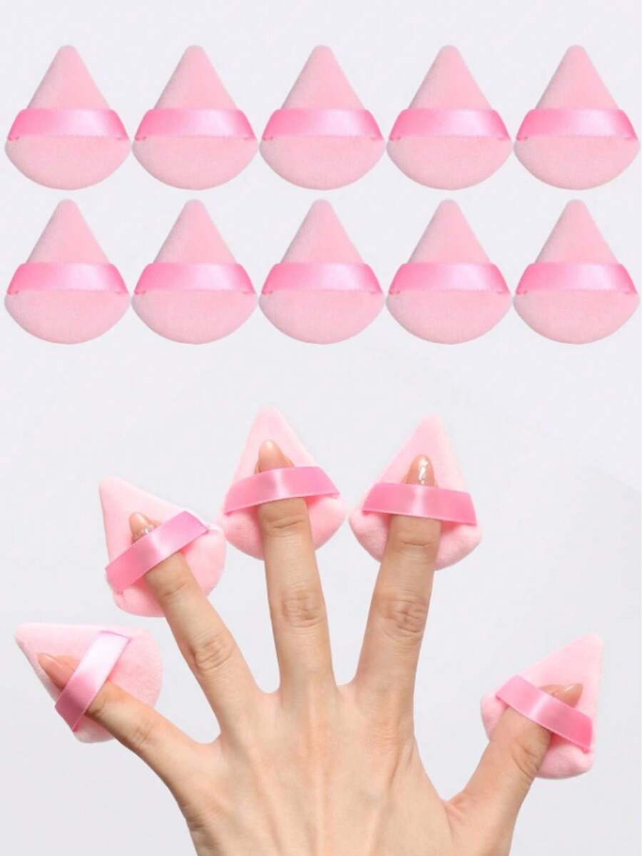 5/10/30个迷你粉扑，柔软三角绒面粉扑，美妆蛋，散粉和粉底液适用，化妆，便宜，房间装饰，梳妆台，旅行，卧室，化妆配件，粉扑，美妆蛋，粉扑，化妆海绵，便宜，圣诞礼物，化妆，化妆工具，便宜货，礼物，女士礼物，圣诞礼物