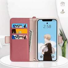 Ốp điện thoại hình thỏ hoạt hình dễ thương, ốp điện thoại thông minh thời trang, vỏ bảo vệ có khe đựng thẻ, dây đeo cổ tay, chống sốc, tương thích với Apple 16, 15, 14, 13, 12, 11 Pro Max, vật dụng thiết yếu hàng ngày, ngăn đựng thẻ và tiền xu, quà tặng sinh nhật. - hồng đậm - Xem 6