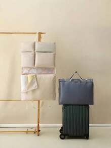 1 Set Of 7 Travel Organizers + 1 Foldable Organizer Bag, Collapsible Clothes Sorting Bag, Underwear & Socks Organizer, Large Capacity Suitcase/Maternity Bag, Portable Packing Cubes, Waterproof Hanging Organizer Bag, Suitable For Summer Travel, Vacation, Long-Term Travel/Short Business Trip, Home Organization/Seasonal Storage, Dorm/Outdoor Camping