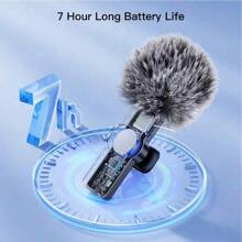 Microphone Cravate Professionnel Sans Fil Pour Smartphone, Microphone Sans Fil Plug-and-play Pour L'enregistrement Vidéo/ Audio, Micro Cravate À Clipser Pour Interview, Vlog Et Enseignement