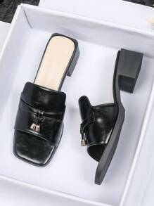 Sandales à talons hauts pour femmes, nouvelle mode 2025 polyvalente, sandales romaines à semelle souple antidérapante. Élégantes pour l'extérieur/la plage, talons épais