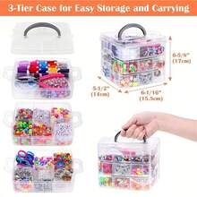 Kit 4655 Pieces Beads For Making Jewelry And Bracelets - Nhiều màu - Xem 7