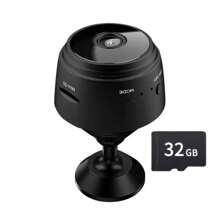 Mini telecamera di sorveglianza registratore vocale video CCTV con app, telecamera nascosta senza fili