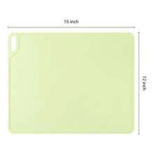 Placemat Set Of 6 Silicone Placemats For Kitchen Dining Table Decor, Washable Table Placemats Wipeable Table Mat - Light Green - View 4