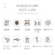 Carry-On Suitcase With Expansion Function, Front-Opening, Carry-On Case, S, M, L Size, 2 Nights/3 Days, Lightweight, Large, Quiet, 20/24/28 Inch, USB Port, Cup Holder