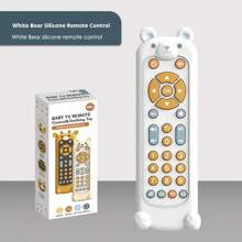 1 Pc Baby Remote Control Toys Are Suitable For Babies Over 6 Months Old, With Music, TV Remote Control Toys, And Children's Remote Control Toys. Children's Realistic Game Remote Control, Realistic Lighting And Sound - In English, French, And Spanish, Suitable For Baby Play - Does Not Contain Bisphenol A (Four Styles For You To Choose From)