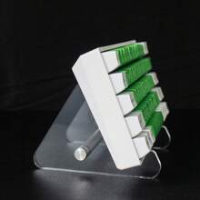 2-stufiger Tastatur Displayständer aus transparentem Acryl, Ständer für Tablet, Mechanische Tastaturhalterung, Aufbewahrungsständer für Tablet, Fotorahmen