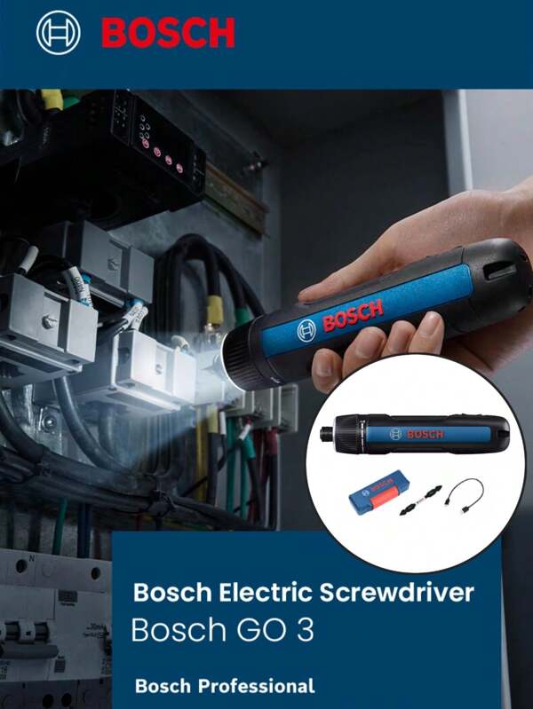 bosch Bosch GO 3 kabelloser Schraubendreher 3.6V wiederaufladbar Elektrischer Schraubendreher Multifunktions Bohrmaschine Reparatur Werkzeug Set
