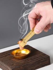 3pcs/Set Gold Gourd Shaped Incense Holder & Incense Clip. They Are Incense Burner Accessories, Incense Clips, And Can Also Be Used For Living Room Decoration. - Multicolor - View 3