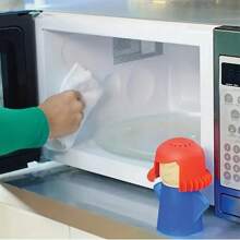 1pc Angry Mommy Microwave Cleaner, Reusable Plastic Oven Steam Deodorizer, Medium Hardness, No Electricity Needed, Suitable For Kitchen, Bathroom, Car, Bedroom Odor Elimination And Household Appliance Cleaning, Microwave Interesting