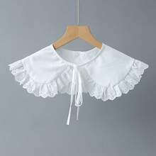 1pc Women's Detachable Adjustable Dickey Shirt Collar, Casual Breathable Sun Protection For Clothing, Suitable For Spring & Summer For Dress For Christmas Decor - White - View 4