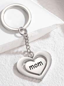1 Peça Chaveiro Rotativo Personalizável, Impressão de Texto Personalizado, Presente para o Dia das Mães, Dia dos Namorados, Aniversário, Presente de Aniversário para Namorada, Namorado