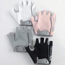 1 paio di guanti da ciclismo unisex a mezza dita, guanti da bicicletta per sport all'aperto con silicone liquido, antiscivolo, imbottitura, prevenzione di attrito, palestra, sport, esercizi in casa, guanti da palestra per donne, guanti da boxe, guanti da palestra, guanti da palestra, guanti da palestra per uomo