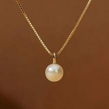 1 Stück elegante Perlenkette, goldplattierte Halskette für den Alltag und besondere Anlässe, perfektes Geschenk für Frauen zu Feiertagen, modischer und sexy Schmuck