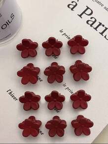 10 Pcs Random Flower, Rabbit, Heart Shape Mini Princess Side Bang Hair Clips, Hair Accessories Summer Hair Claws Claw Clips Hair Jaw Clip Hair Clamps Hair Clutch Hair Catcher Clip