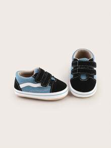 Spring New 1-Year-Old Infant Walking Shoes, Soft Sole Multi-Function Infant Shoes, 6-12 Months Infant Color Matching Training Shoes - Blue - View 5