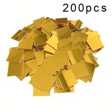 100/200/500 pièces, miroirs en verre mini carrés de 2 cm, carreaux de mosaïque en miroir acrylique, autocollants muraux géométriques pour la décoration de la maison, de la chambre à coucher, du salon/salle de bain, surface en verre, brillants et réutilisables, carreaux de miroir décoratifs pour la maison DIY, installation sur surfaces multiples, convient pour les cadeaux DIY, les loisirs créatifs, les fournitures d'art, la décoration murale et de porte de la maison