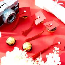 10 Pcs Graduation Graduation Party Pastry Decoration Doctoral Hat: Perfect For Graduation Parties - 2025 Decorative Graduation Gifts - Suitable For Wedding, Birthday, Graduation, First , General Occasions