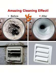 1pc Dryer Vent Cleaner Kit Clothes Dryer Lint Brush Vent Trap Cleaner Home Essentials Long Flexible Refrigerator Coil Brush Vacuum Brush Household Cleaning Products,Kitchen,Bathroom,Home,Household Supplies - Multicolor - View 7