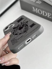 时尚灰色人造皮革手机壳，带有心脏解剖设计，复古字体，适合医生、护士、医学生，防指纹，兼容 和 Galaxy - 彩色 - 查看 4