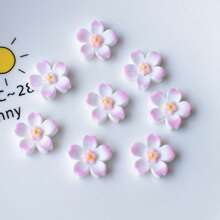 5pcs Lovely Cherry Blossom Girls Room Decor Refrigerator Magnets, Birthday Party Wedding Kitchen Dining Room Fridge Dishwasher Decoration Sticker