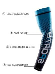 Outdoor Sports Sunscreen Sleeves, Summer Sunscreen Magic, Ice Sleeve Gradient, Sunscreen Sleeves, Suitable For Both Men And Women, Cooling Arm Sleeves For Golfing, Cycling, Running And Driving, UV Protected, Suitable For Cycling And Motorcycling