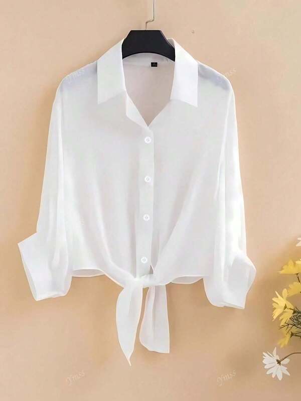 2025 Spring & Summer Women Lightweight Chiffon UV Protection Shirt, Loose Breathable Beach Vacation Sunscreen Coat, Air-Conditioning Blouse