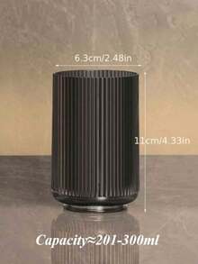 2 件坚固透明塑料牙刷杯 - 时尚浴室杯，带罗纹设计，适合家庭和酒店的现代简约装饰，轻奢透明冰川纹漱口杯，水波纹牙刷杯，家用洗漱杯家居浴室装饰秋季装饰返校