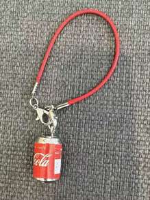 Nuevo Colgante de botella de refresco simulada Labobo, Accesorio de muñeca LABUBUS Colgante de lata con correa de hombro, Decoración colgante de 10cm