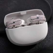 Single Set With Artificial Synthetic Diamond Lightning Earphone Clip, High-End Light Luxury, Detachable Bluetooth Earphone Clip Accessory - Multicolor - View 1