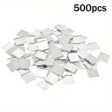 100/200/500 pièces, miroirs en verre mini carrés de 2 cm, carreaux de mosaïque en miroir acrylique, autocollants muraux géométriques pour la décoration de la maison, de la chambre à coucher, du salon/salle de bain, surface en verre, brillants et réutilisables, carreaux de miroir décoratifs pour la maison DIY, installation sur surfaces multiples, convient pour les cadeaux DIY, les loisirs créatifs, les fournitures d'art, la décoration murale et de porte de la maison
