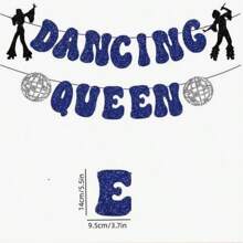 قطعة واحدة ديكورات حفلة، لافتة كرة ديسكو بريقية لحفلة مامما ميا ، ديكورات عيد الميلاد، حفل استحمام العروس، حفل الصداقة، حفل زواج