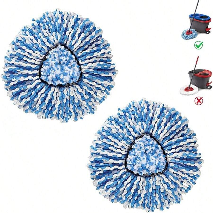 BonusLife 3-Pack Mop O-Ceda RinseClean Spin Mop Refill 2-System Only Easy Cleaning Microfiber - 2 - 查看 1