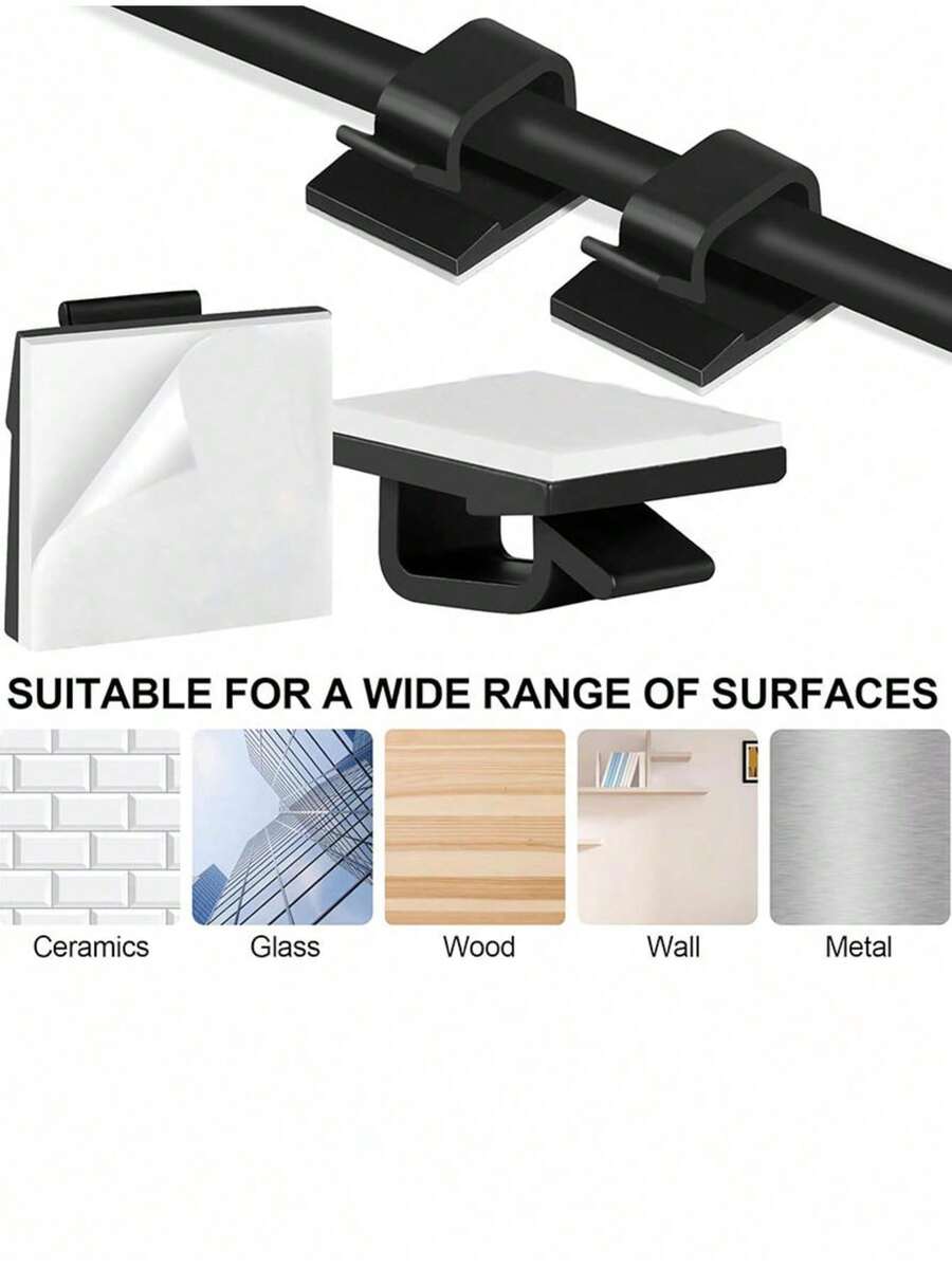 50 - Piece Pack Of Black Cable Ties For Light - Strip, Cable And Network Wiring - Ideal For DIYers, Electricians & Homeowners Travel Essentials Travel Accessories Travel Must Haves - Multicolor - View 1