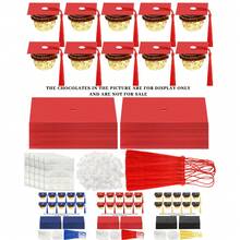 10 Pcs Graduation Graduation Party Pastry Decoration Doctoral Hat: Perfect For Graduation Parties - 2025 Decorative Graduation Gifts - Suitable For Wedding, Birthday, Graduation, First , General Occasions