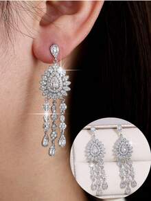 1 Pair Luxury High-End Earrings For Women, Suitable For Parties, Banquets, Weddings - J30106-eH - View 3